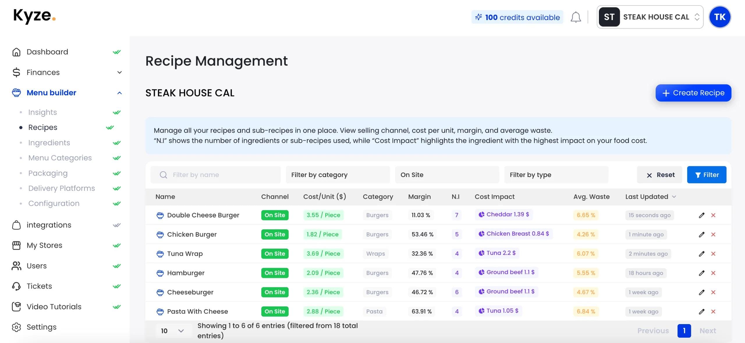 Kyze Dashboard